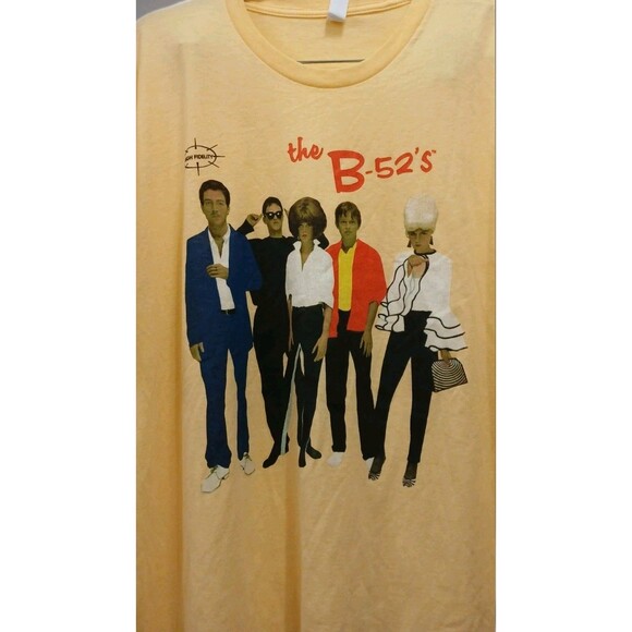 The B-52's Band Tee Men’s XL High Fidelity Graphic T-Shirt Retro Concert Style - Picture 2 of 7